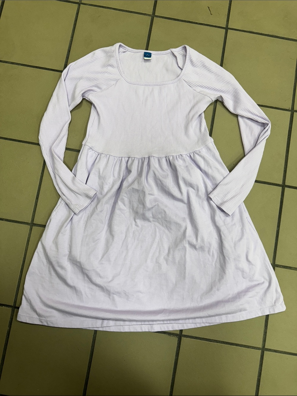 Old Navy Light Lavender Long Sleeve Girls Dress